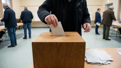 Schweizer Abstimmungslokal, direkte Demokratie Volksabstimmung