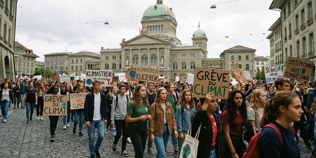 Klimastreik Demo in Bern 2019 mit Tausenden Teilnehmenden